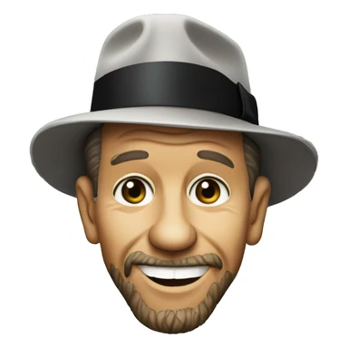 Bearded Frank Sinatra sticker