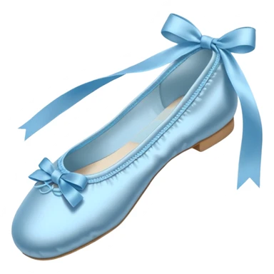 baby blue ballet shoe sticker