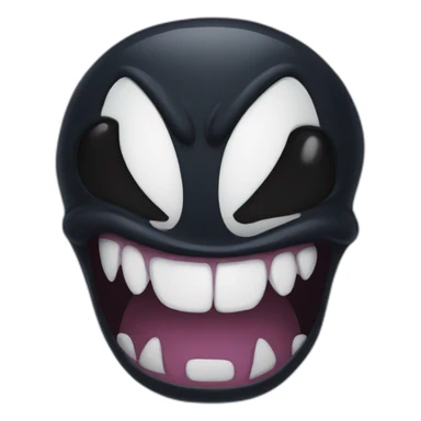Venom face sticker