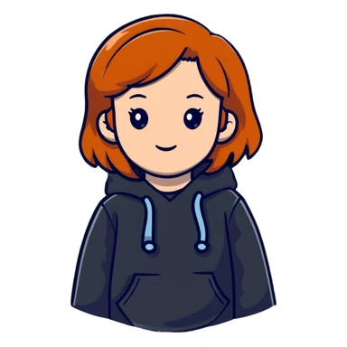 ginger-haired girl sticker