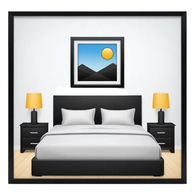 une. Chambre droite sticker