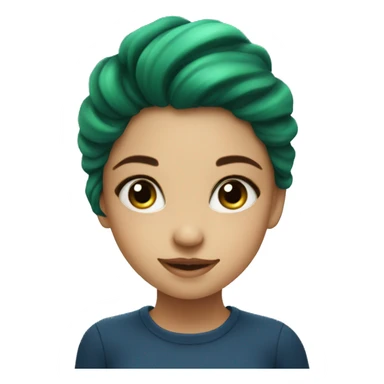 Cute spirulina girl  sticker