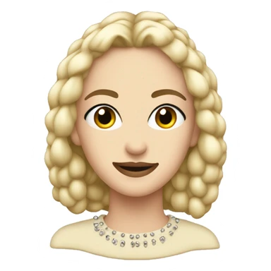 Ladies Cream Studded sweater sticker