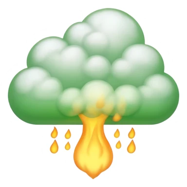 A cute fart green sticker