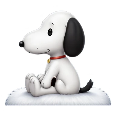 🌙🐾✨ Snoopy watching stars quietly sticker