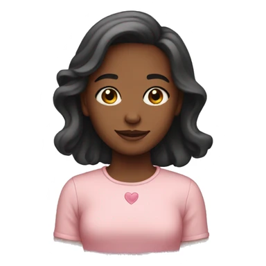 Girl with love sticker