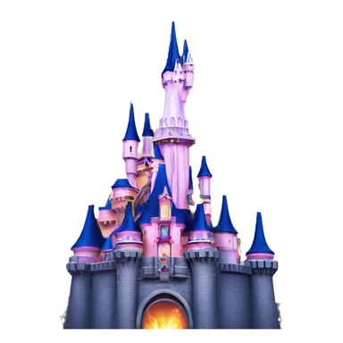 Disneyland paris castle with fireworks sticker