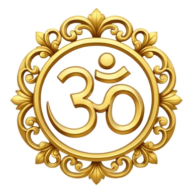 om symbol sticker