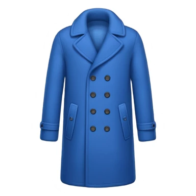 blue winter coat sticker
