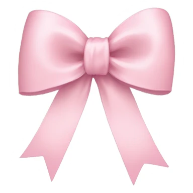 light pink ribbon bow sticker