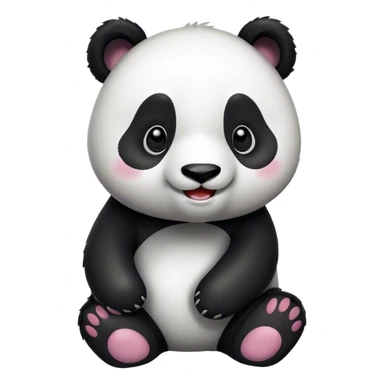 happy panda sticker