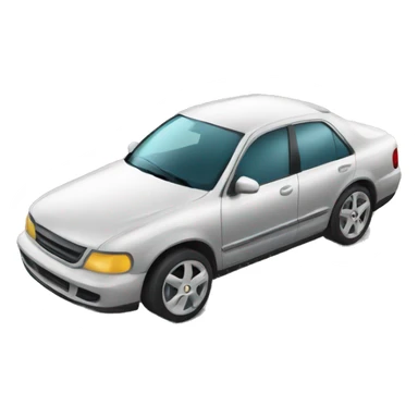 Car with big rims sticker