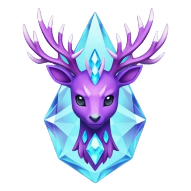 Pokemon legendary purple and cian crystal xerneas sticker