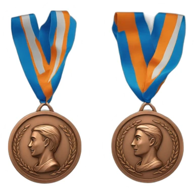 Bronze  place medal sticker