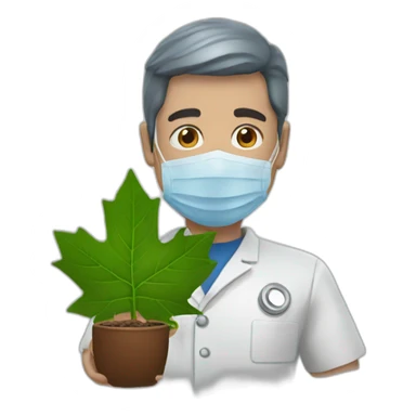Leafs medicine sticker