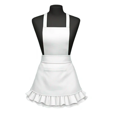 waist apron with ruffle trim sticker