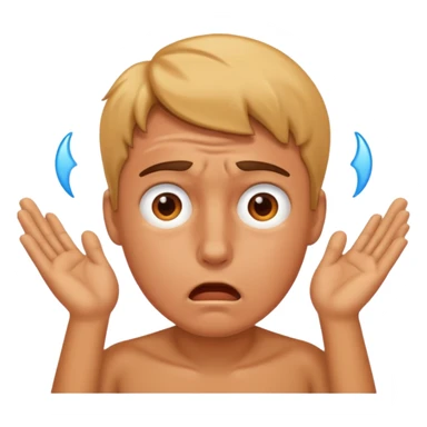 Flustered hot sticker