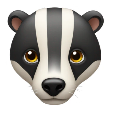 badger with brain sticker