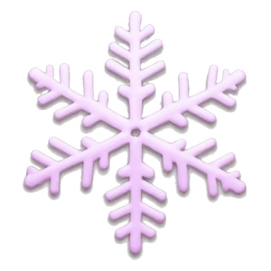 pastel pink snowflake  sticker