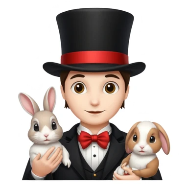 magician and pet sticker