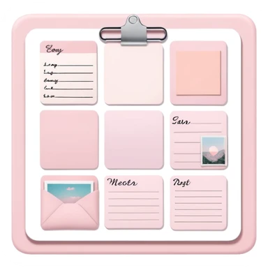 vision board soft pink vibes sticker