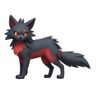 Litten-Zoroark-Mightyena-Zorua full body sticker