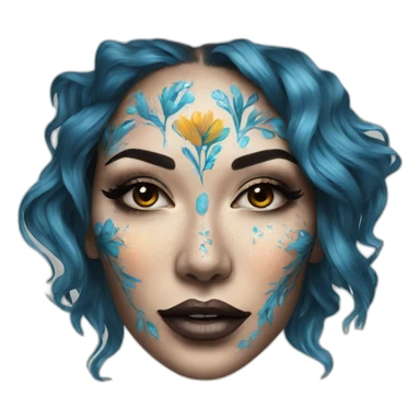 woman-bodyart sticker