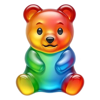 Melted gummy bear sticker