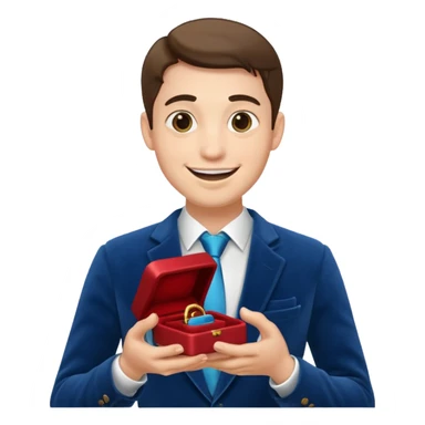 Evlilik teklifi eden erkek sticker