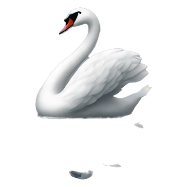 swan on the lake sticker