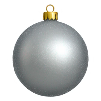 Silver christmas tree ball sticker