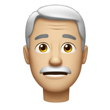 an adult white male crying sticker