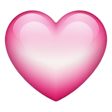 stylish heart with pink and white gradient sticker