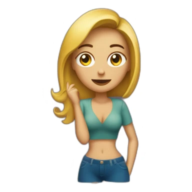 mujer ligando en discoteca sticker