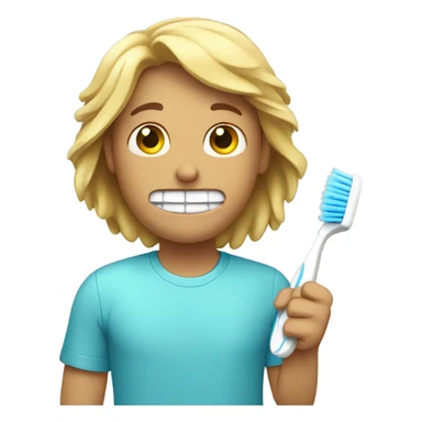 brushing teeth sticker