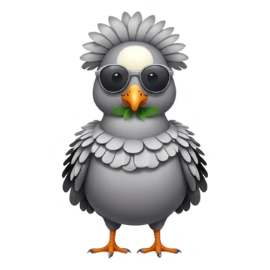 Pigeon with sunglasses sticker