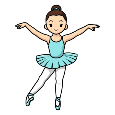 classic ballet dancer sticker