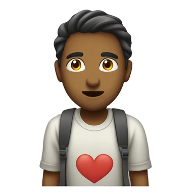 Cara enamorada sacando la lengua  sticker