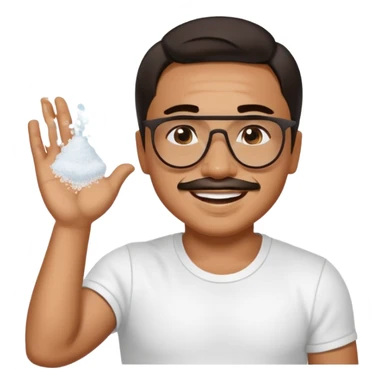 Salt baes hands as he does the salt thing sticker