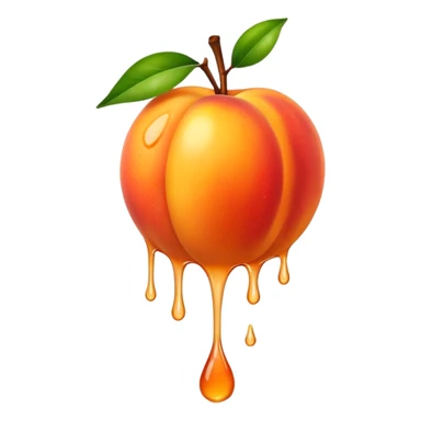 Dripping. Nectarine sticker