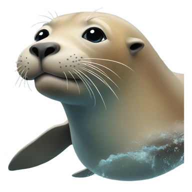 Sea lion swimmning sticker