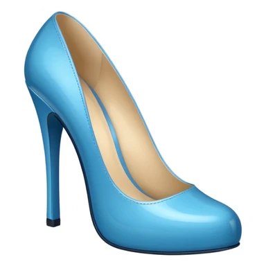mavi topuklu ayakkabı teki sticker