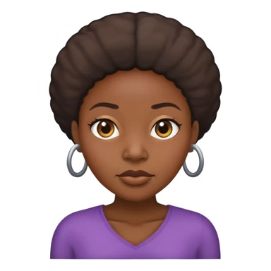 Black woman with jumbo head sticker