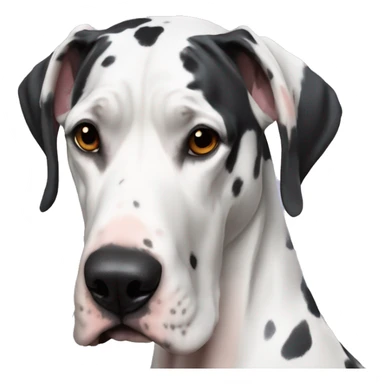 Harlequin multicolor great dane sticker