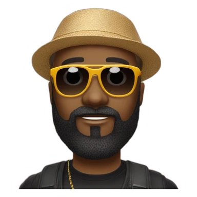 fally ipupa avec des lunettes de soleil sticker