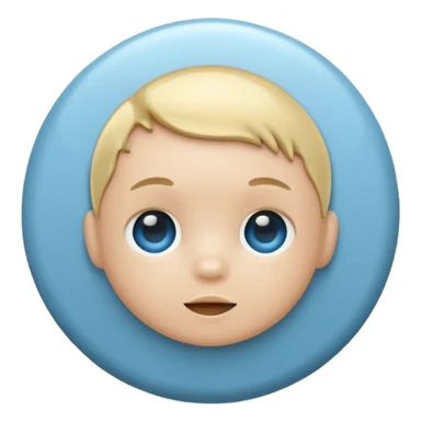 Baby Blue pin sticker