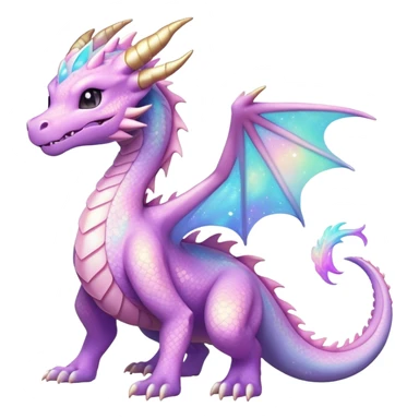 Shiny-Pastel-Nebula-Eeveelution-Cute-Fakemon-Dragon-Pokémon-fusion full body sticker