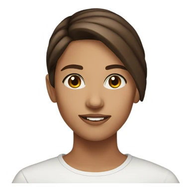 Girl 22 yo brown hair marketer and content creator brown eyes  sticker