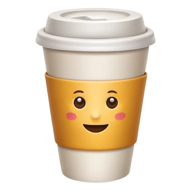 coffee take away cup sticker