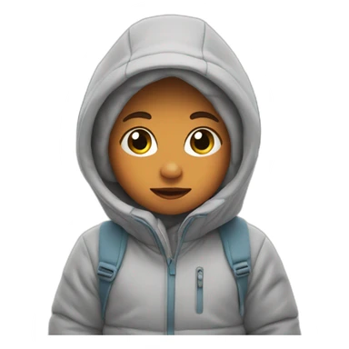 baby in front of snow caped mountain sticker